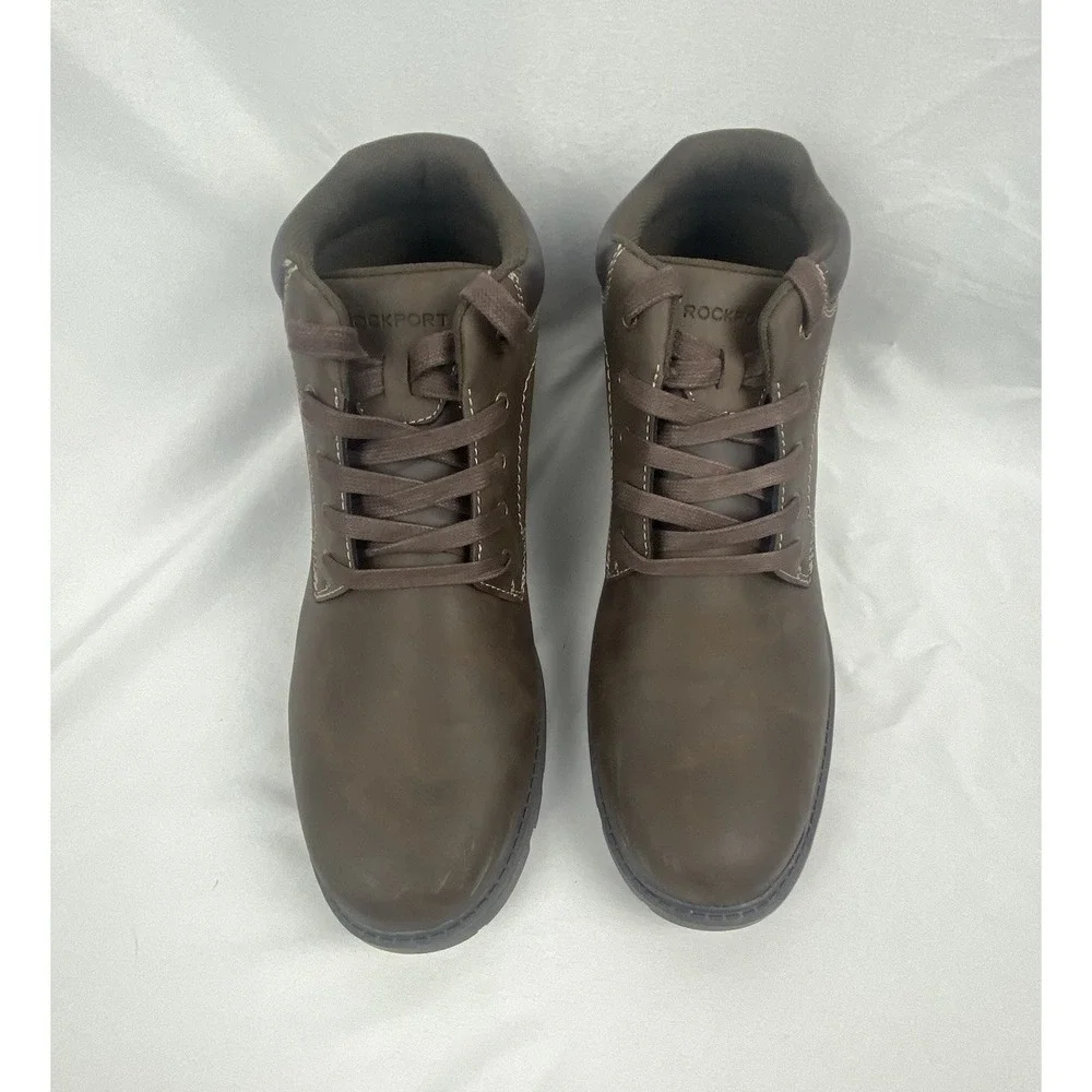 Rockport Ridgeview Boot CJ1571 Mens 11.5 Brown Nubuck Lace Up Casual Dress Boots